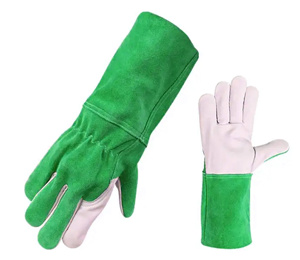 Gants de sécurité industriels en cuir de vachette pleine fleur et cuir de chèvre, résistants aux étincelles, pour soudeurs TIG - Product Image 4