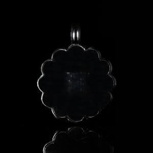 Pendentif de chaîne Iced Out pour femme, motif floral, en argent 925, coloré, rotatif, style Hiphop, personnalisé, fleur arc-en-ciel, en moissanite - Product Image 5