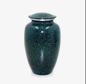 Green Aluminum Cremation Urn Portable Ashes <b>Keepsake</b> Casket Custom Engraved Metal Urn for Home <b>Memorial</b> Decor - Product Image 1