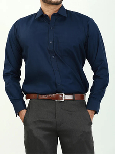 เสื้อเชิ้ตลำลองรุ่นใหม่ล่าสุด ผ้าไม่ยับ เย็บเสริมความแข็งแรง ปักแบรนด์ได้ตามต้องการ แขนยาว ติดกระดุม ผู้ชาย - Product Image 4