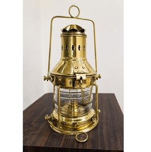 Lampe à pétrole décorative en laiton, corps robuste, idéale pour la décoration intérieure, l'éclairage festif et l'extérieur – Disponible en gros – Offre spéciale - Product Image 1