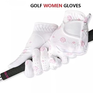 Gants de golf respirants de haute qualité pour hommes, tissu doux, impression par sublimation avec logo personnalisé, fermeture auto-agrippante, prix d'usine - Product Image 5