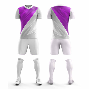 Uniforme de Fútbol Transpirable para Entrenamiento y Partido para Equipos y Clubes en Azul |   Tallas para Hombres, Mujeres y Jóvenes, Precio Económico, Personalización OEM - Product Image 4
