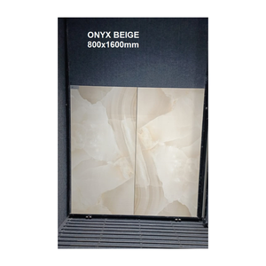 กระเบื้องแผ่นใหญ่ขนาด 80x160 ซม. ลายหินอ่อนแท้ กระเบื้องพอร์ซเลนสำหรับโครงการระดับโลก ภาพจริง รูปภาพจริง - Product Image 1