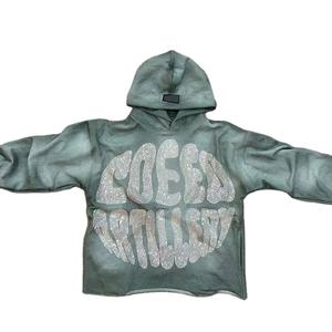 Sudadera con Capucha Extra Grande Personalizada con Pedrería, Ropa Urbana, Fabricante de Ropa de Marca Privada - Product Image 4