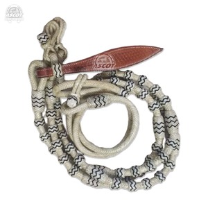 Venta al por mayor de riendas romales de cuero crudo occidental trenzadas a mano con logotipo personalizado para equipo ecuestre - Product Image 1