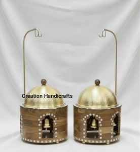 Bol décoratif de luxe en laiton antique avec couvercle conique, pot à gingembre et organisateur de bijoux en métal fait main pour la maison haut de gamme - Product Image 6