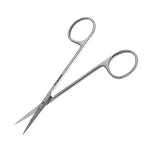 Tijeras Iris de 4 1/2 Pulgadas, Rectas, Manuales, Extra Delicadas, Instrumento Quirúrgico Oftálmico de Acero Inoxidable para Disección de Tejidos Finos - Product Image 2