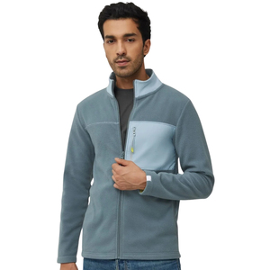 Veste polaire zippée pour homme, personnalisable, légère, chaude, pour entraînement en extérieur, sport, course à pied, randonnée, fitness, athlétisme - Product Image 3