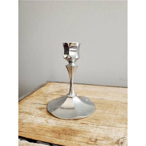 Hammered Silver Metal Pillar Candle Holder <b>Tall</b> Aluminum Taper <b>Candlestick</b> Stand Luxury Wedding Centerpiece Home Decor Wholesale - Product Image 4