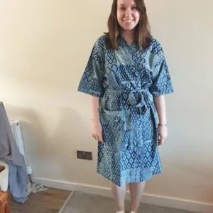 Tie Dye rayonne tissu Long Kimono Boho Style dame plage vacances d'été couvrir Sexy Resort porter femmes Kimono grande taille Kimono - Product Image 4