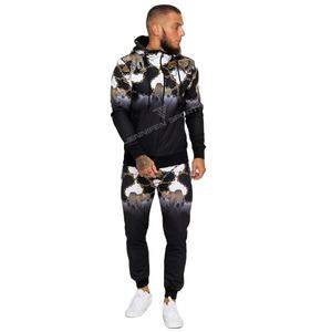 Ensemble de survêtement léger à fermeture éclair pour homme, en polaire 100 % polyester, avec impression par sublimation, manches longues, idéal pour l'hiver – Fabrication OEM - Product Image 1