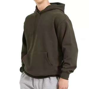 Sudadera con Capucha Personalizada de Fabricante, 550 g/m², 100% Algodón, Corte Holgado, Unisex, Talla Grande, Doble Capa, Sin Cordón, Diseño Liso - Product Image 4