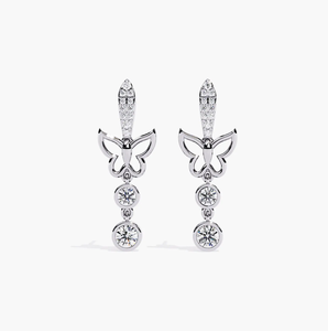 Pendientes Clásicos de Diamantes Cultivados en Laboratorio, Certificados por IGI, Color F, Corte Brillante, para Mujer, Regalo de Joyería para Compromiso, Boda o Fiesta - Product Image 1