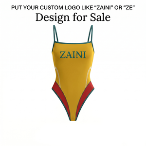 New High Waist <b>Bikini</b> Two-Piece <b>Set</b> with Button European American Style Sexy Solid Color Strapless Reversible Front Logo <b>Bikini</b> - Product Image 1