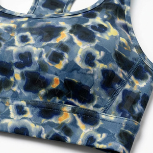 LOW MOQ Customized Own Design Printed Women Sports Bra Seamless Breathable Fitness Yoga Gym Workout <b>Running</b> <b>Padded</b> Sports Bra - Product Image 4
