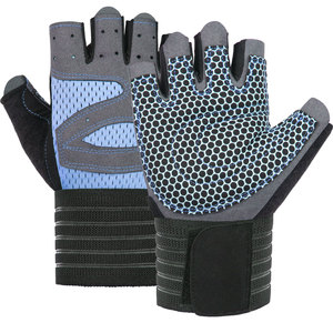Gants de fitness demi-doigts en cuir PU légers pour la musculation, le bodybuilding et les entraînements en salle de sport, avec support de paume rembourré, unisexe - Product Image 6