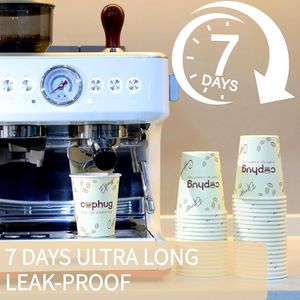 Bicchieri da Caffè Usa e Getta Isolati da 8 oz, Confezione da 300 con Coperchi e Bastoncini per Mescolare, Bicchieri di Carta da Asporto con Elegante Design Ho - Product Image 3