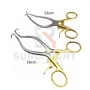 Retractor Pediátrico Gelpi de 3.5 Pulgadas con 2 Puntas Afiladas, Autoajustable, de Acero Inoxidable, Instrumento Quirúrgico Veterinario OEM por Blush - Product Image 4