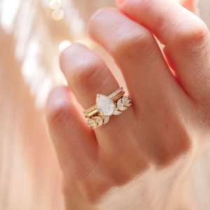 Anillo de media eternidad Hiphop personalizado con diamante marquesa cultivado en laboratorio, color D, oro macizo de 10K/14K/18K, corte mixto, 0.51ct VS+ - Product Image 6