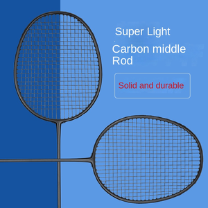 Raquette de badminton offensive de haute qualité, nouveau style, en graphite et fibre de carbone, avec poignée en aluminium PU rigide pour l'entraînement professionnel - Product Image 6