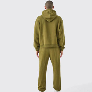Ensemble de survêtement unisexe en gros, pull-over uni, sweat-shirt ample et pantalon de survêtement, ensemble de survêtements pour hommes - Product Image 6