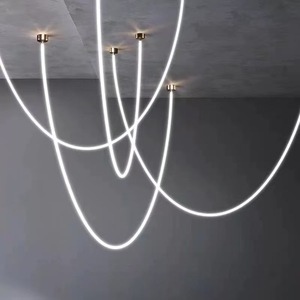 Lámpara Colgante LED Ovalada de Silicona para Restaurante y Oficina en Casa, Regulable - Product Image 1