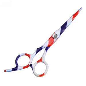 Ciseaux de coiffure professionnels en acier inoxydable 6CR13, lame tranchante, 28 dents, manche long durable en plastique, pour droitiers - Product Image 2