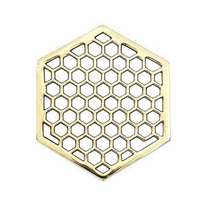 Recycled Cast Aluminum Honeycomb Trivet | Modern Heat Resistant Hot Pad for Kitchen Dining Table Countertop Home Decor Gift Sets - Product Image 1