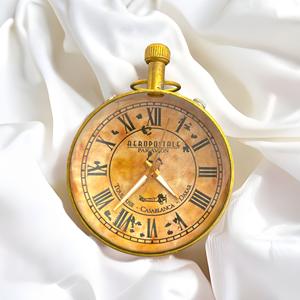 Reloj de Escritorio y Mesa Art Deco de Latón con Movimiento Mecánico, Diseño Ecológico para el Hogar o la Oficina - Product Image 5