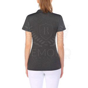 Polo de Mujer con Logotipo Personalizado OEM, Corte Ajustado, Manga Corta, Cuello Camisero, Secado Rápido, Algodón, Ropa Casual de Verano, Cierre de Botones - Product Image 2