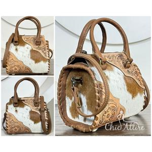 Bolsos de Hombro Rápidos para Exteriores del Fabricante, Bolsos Cruzados de Cuero Vacuno Hechos a Mano, Mini Bolsos de Lujo para Mujer, Bolsos de Viaje Tipo Duffel - Product Image 1