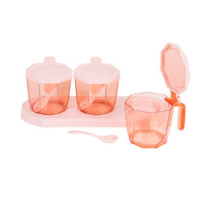 High Quality Durable Eco-Friendly 3pcs/set Plastic Kitchen <b>Herb</b> & <b>Spice</b> <b>Tools</b> with Lid Seasoning Wholesale From Factory - Product Image 4