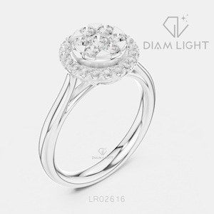 Bague de mariage ronde 0,12 carat, bijoux fins, certifiée IGI, or blanc 14 carats, diamant de laboratoire, bague de fiançailles et d'anniversaire - Product Image 2
