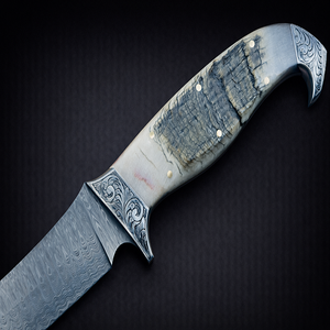 มีดล่าสัตว์ทำมือระดับพรีเมียมพร้อมโลโก้สั่งทำพิเศษ – ใบมีดเหล็กคาร์บอนสูง |   ผู้ผลิตมีด OEM ประเทศปากีสถาน - Product Image 2