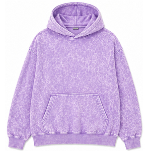Sweat à capuche oversize personnalisé délavé à l'acide pour hommes, femmes et unisexe, en molleton épais, avec broderie personnalisée, fabricant de vêtements - Product Image 4