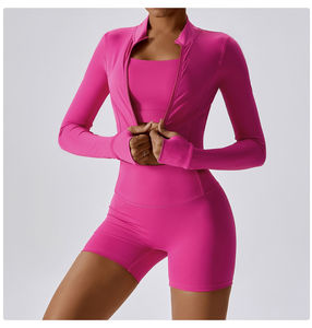 Shorts de yoga sans couture pour femmes, taille basse, effet push-up, séchage rapide, leggings de fitness - Product Image 4