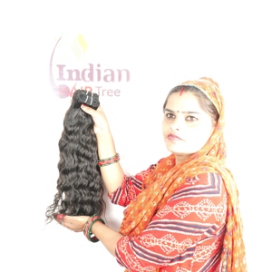 Indian Remy Human <b>Hair</b> 100g 100% Cheap Clip Wave Bundle Wavy Natural Unprocessed Double Weft Machine <b>Hair</b> All Colors - Product Image 2
