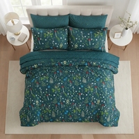 Parure de lit Enchanted 3 pièces, motif géométrique uni, mélange de coton T-150, literie toutes saisons, usage domestique, style durable