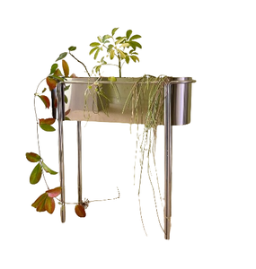 Macetero Metálico Dorado Brillante, Macetero Decorativo para Flores, Estilo Moderno, Hecho a Medida, Macetero Decorativo para Exteriores - Product Image 6