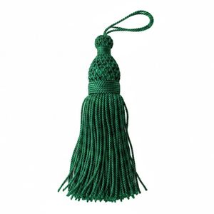 Extra <b>Thick</b> Custom Cap <b>Curtains</b> for Decorative Home Textile Use High Quality 160mm Long Silk Tassel Pendant 32 Colors to Choose - Product Image 3