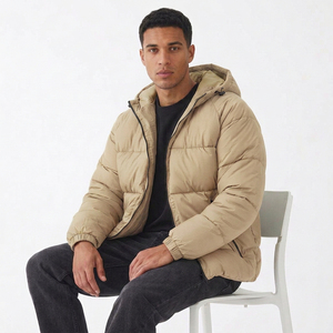 Chaqueta Acolchada para Hombre de Marca Privada, Abrigo de Invierno con Capucha, Acolchado Grueso y Aislante, Ropa Casual de Calle para Exteriores - Product Image 6