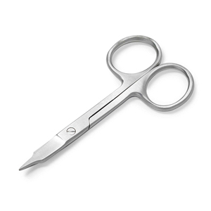 Tijeras de Manicura con Mango Contorneado Premium, Curvas y Afiladas para el Cuidado de las Cutículas, Diseño Antifatiga, Acero Inoxidable, Estilo Simple - Product Image 5