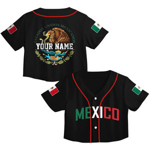 Maillot de baseball court personnalisé pour femme, avec nom d'équipe, numéro et logo imprimés par sublimation – Vente en gros - Product Image 1