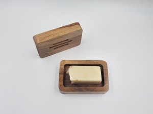 Handmade Wooden Soap Dish | Eco-Friendly Self Draining Soap Holder | Natural Wood Bathroom <b>Accessory</b> | OEM Wholesale - Product Image 5