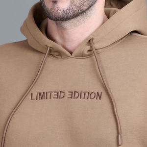 Ensemble de survêtement unisexe grande taille 100 % coton respirant avec sweat-shirt imprimé, pantalon de jogging en molleton, sweat à capuche uni pour l'automne, logo personnalisé - Product Image 6