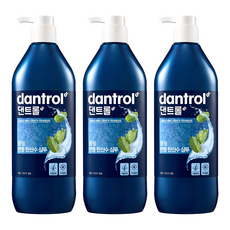 Shampoo Rinfrescante al Mentolo Dantrol 820ml, Confezione da 3, Formula Liquida Concentrata per Capelli Grassi, Controllo dell'Oleosità, Menta Piperita - Product Image 1