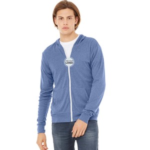 Men's Fashion Pullover <b>Hoodie</b> Athletic Workout Fit Cotton Hooed Sweatshirts Casual BELLA+CANVAS Zipper Tri-blend Hoodies - Product Image 6