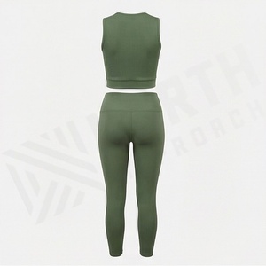 Conjunto de Yoga para Mujer, Ropa Deportiva de Moda con Logotipo Personalizado, Traje Atlético para Gimnasio, Ejercicio y Entrenamiento - Product Image 2