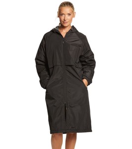 Parka de natación de nailon impermeable de invierno Unisex con forro polar de algodón con cremallera completa ropa de abrigo de playa Reversible de secado rápido - Product Image 1